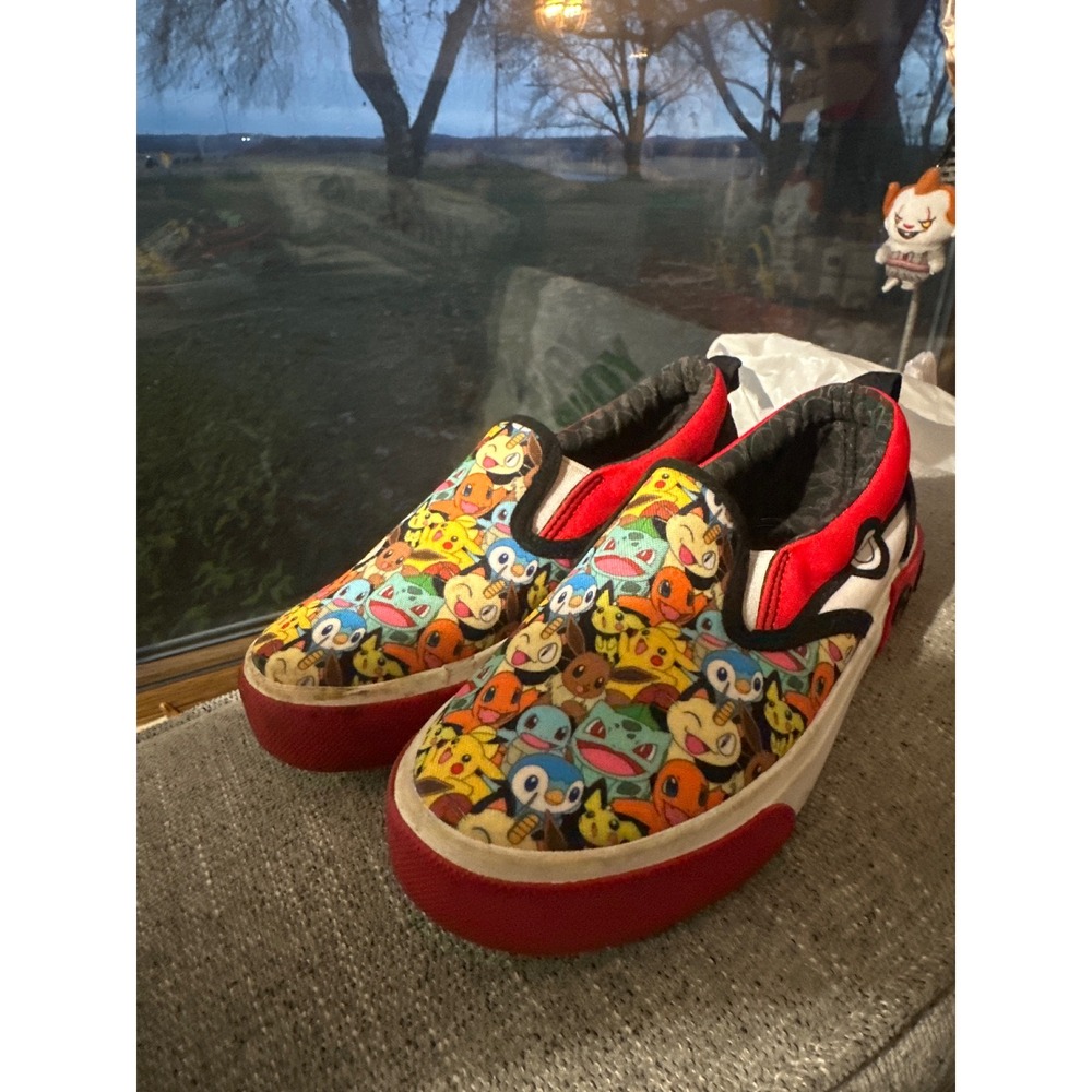 Ground Up Pokemon Pikachu Charmander Squirtle Bulbasaur Slip On Shoes Toddler 13